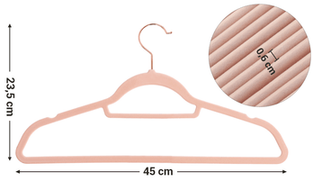 Vešiaky VELVET II ružová 4