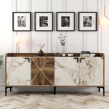 Komoda VENEDIK orech/biela 3