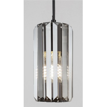 Závesné svietidlo VENESS 1 čierna/tónované sklo 3