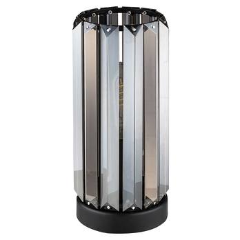 Stolná lampa VENESS 2 čierna/tónované sklo 2