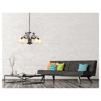 Závesné svietidlo VENEZIA 5 čiernohnedá/biela 1