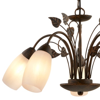 Závesné svietidlo VENEZIA 5 čiernohnedá/biela 2