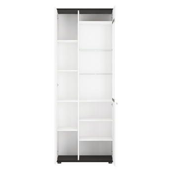 Vitrína VENEZIA VENV01 ľavá, alpská biela/čierna 2