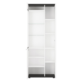 Vitrína VENEZIA VENV01 pravá, alpská biela/čierna 2