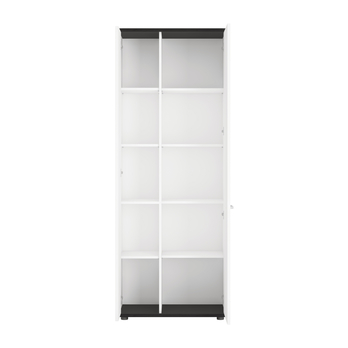 Skriňa VENEZIA VES01 ľavá, alpská biela/čierna 1