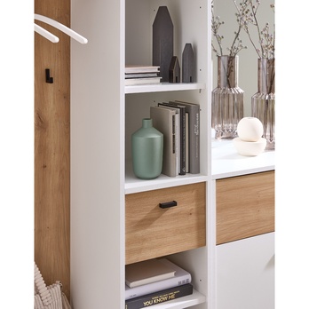 Predsieňová zostava VENLO biela/dub artisan 12