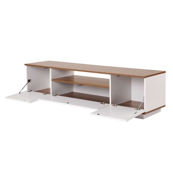 TV stolík VERAMONT biela/orech 2