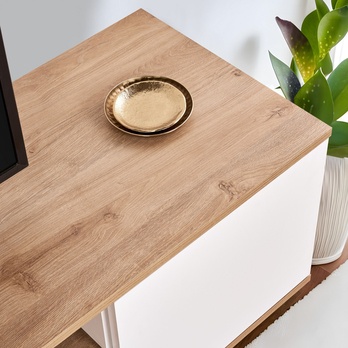 TV stolík VERAMONT biela/dub cadiz 6