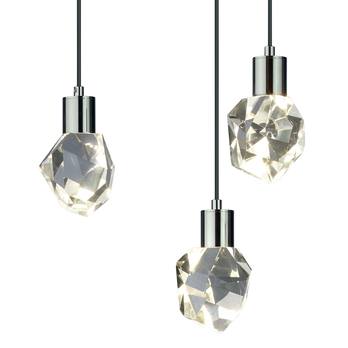 Závesné svietidlo VERANO 2 chróm/krištáľové sklo 1