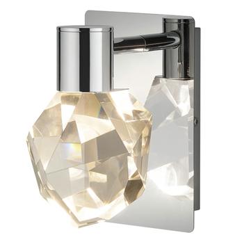 Nástenné svietidlo VERANO chróm/krištáľové sklo 1