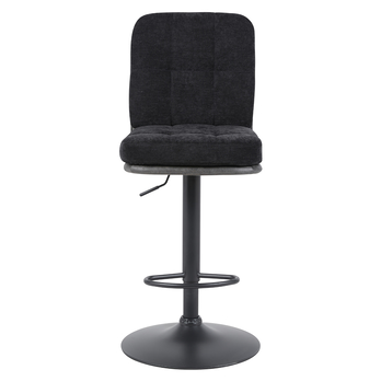 Barová stolička VERIA čierna/vintage antracitová 1