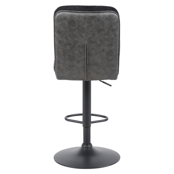 Barová stolička VERIA čierna/vintage antracitová 2