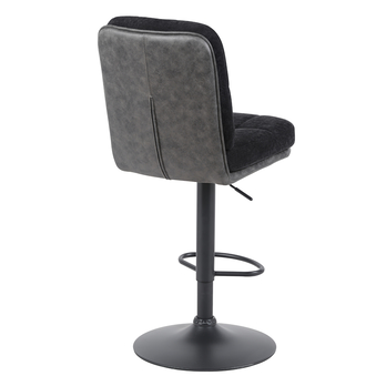Barová stolička VERIA čierna/vintage antracitová 3
