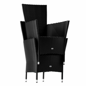 Záhradná zostava VERONA 2 čierna/akácia 2