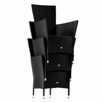 Záhradná zostava VERONA 3 čierna/akácia 4