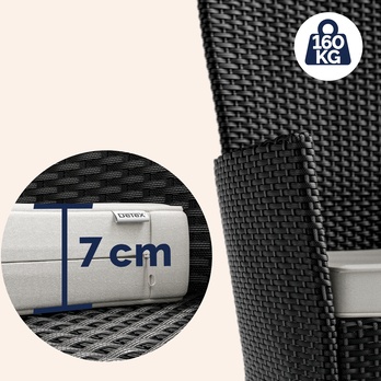 Záhradná zostava VERONA 3 čierna 8