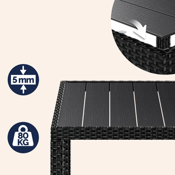 Záhradná zostava VERONA 3 čierna 12