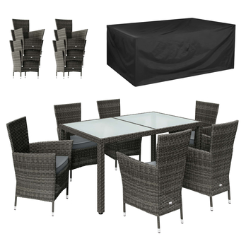 Záhradná zostava VERONA 5 sivá 1