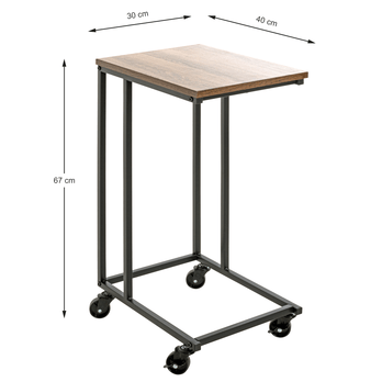 Stolík VERONA dub bologna/čierna 4