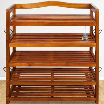 Policová skrinka na topánky VERSA akácie 1