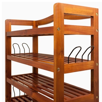 Policová skrinka na topánky VERSA akácie 3