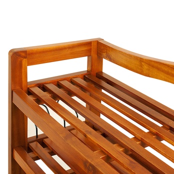 Policová skrinka na topánky VERSA akácie 4