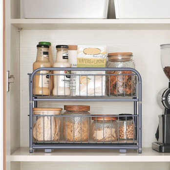 Kuchynský organizér VERSA strieborná 2