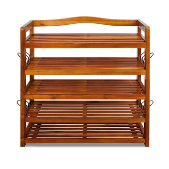 Policová skrinka na topánky VERSA akácie 2