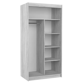 Šatníková skriňa VESNA čierna 2