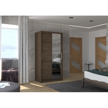 Šatníková skriňa VESNA čokoládová 1