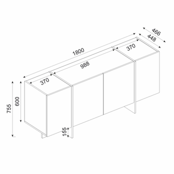 Obývacia zostava so stolom VEYRON 2 čierna/zlatá 9