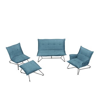 Taburet VICO modrá 3