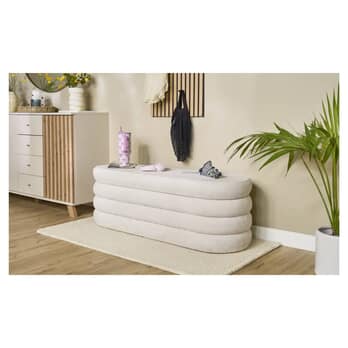 Taburet VICONOVO krémová, šírka 130 cm 1