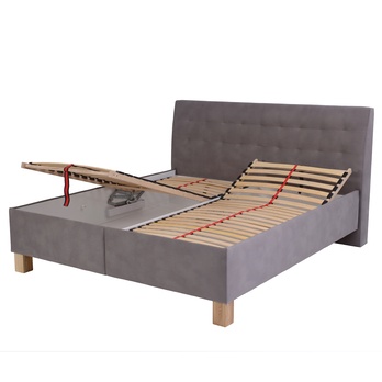 Polohovateľná posteľ s matracom VICTORIA taupe, 180x200 cm 1