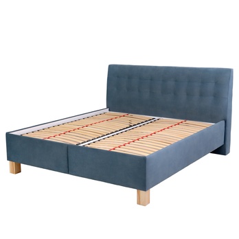 Polohovateľná posteľ s matracom VICTORIA modrá, 160x200 cm 2