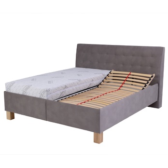 Polohovateľná posteľ s matracom VICTORIA taupe, 160x200 cm 4