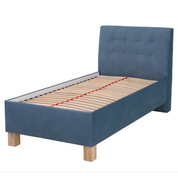 Polohovateľná posteľ s matracom VICTORIA modrá, 100x200 cm 2