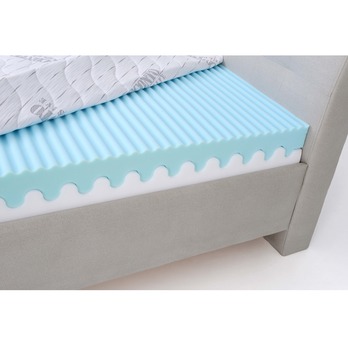 Polohovateľná posteľ s matracom VICTORIA svetlosivá, 90x200 cm 7