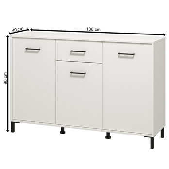 Komoda VIENNA 3 biela 5