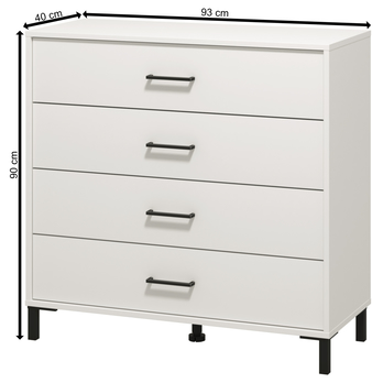 Komoda VIENNA 4 biela 5