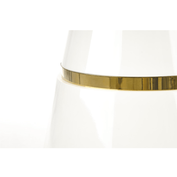 Jedálenský stôl VIGOS biela/zlatá 2