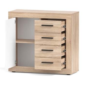 Komoda VILHELM 2 dub sonoma/biela 2