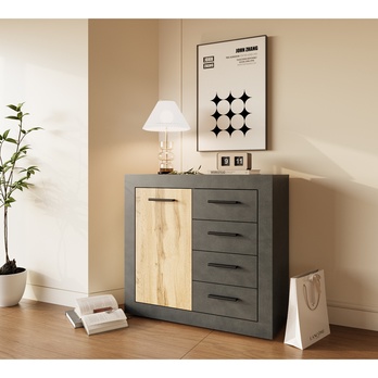 Komoda VILHELM 2 matera/dub wotan 1