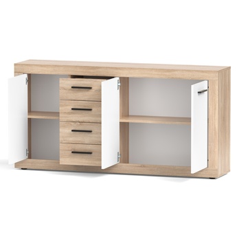 Komoda VILHELM 4 dub sonoma/biela 2