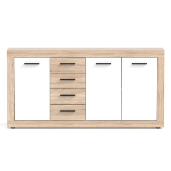 Komoda VILHELM 4 dub sonoma/biela 3