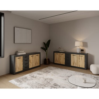 Komoda VILHELM 4 matera/dub wotan 1