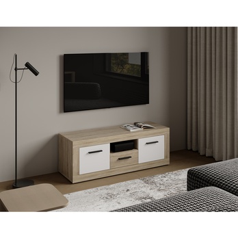 TV komoda VILHELM 6 dub sonoma/biela 1