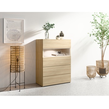 Komoda  VILLA dub barista/piesková 1