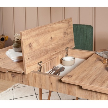 Jedálenská zostava VINA 10 borovica atlantic/zelená 5