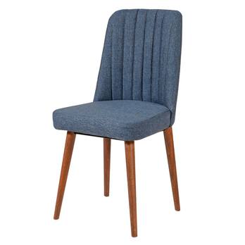 Jedálenská zostava VINA 10 tmavomodrá/orech 10